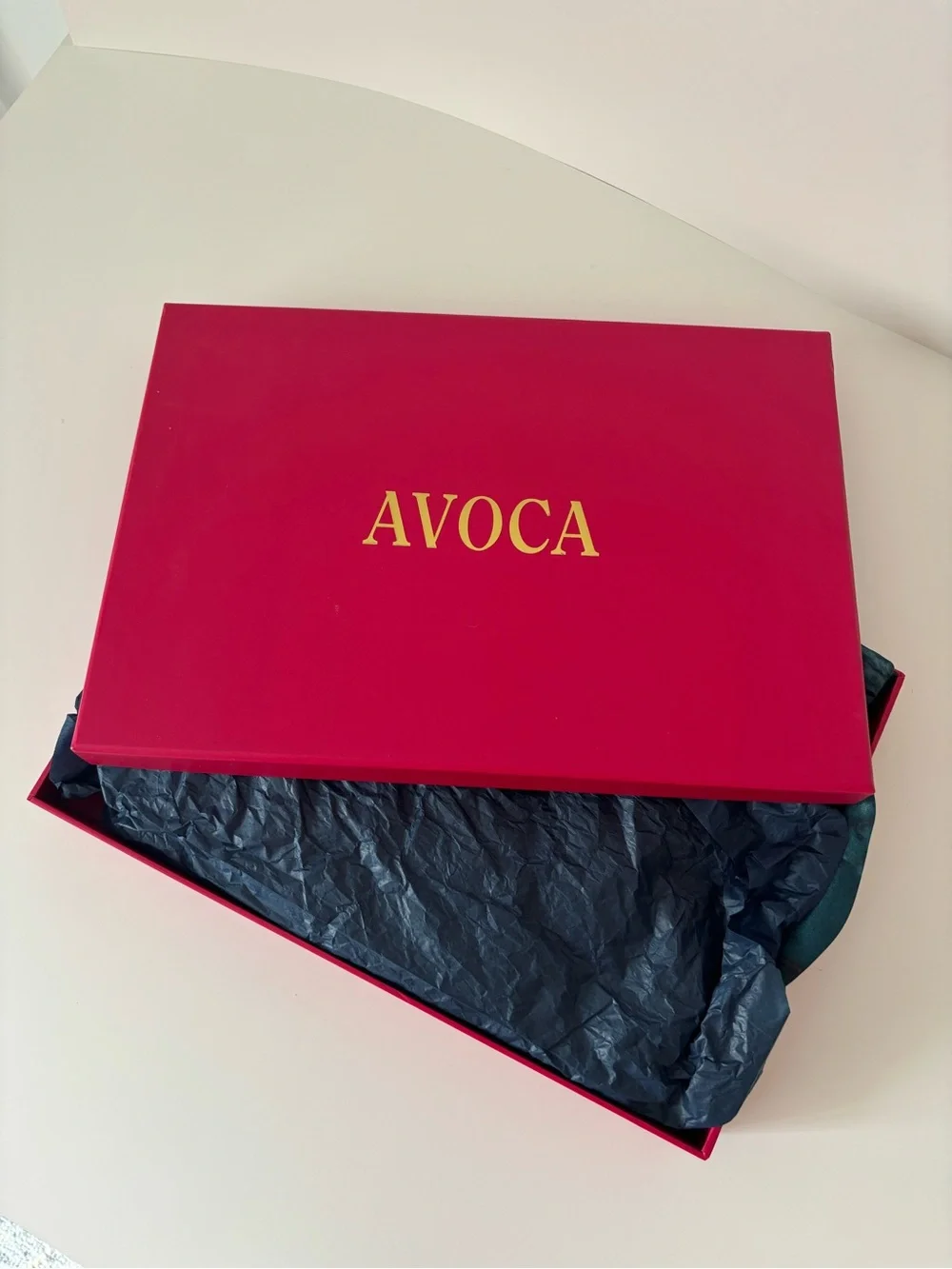 Avoсa Teal Blue Patterned Silk Scarf